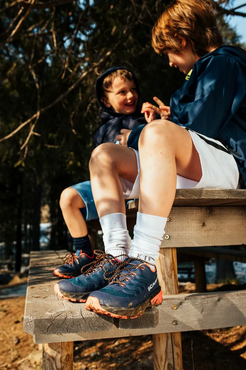 Scarpa Rush Kids GTX Shoes - Blue-Fiesta-7